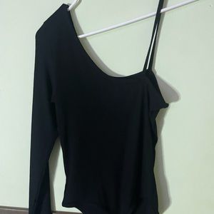American eagle off the shoulder black bodysuit